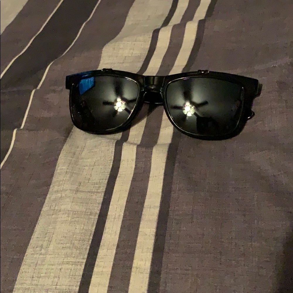 Black Flip up sunglasses